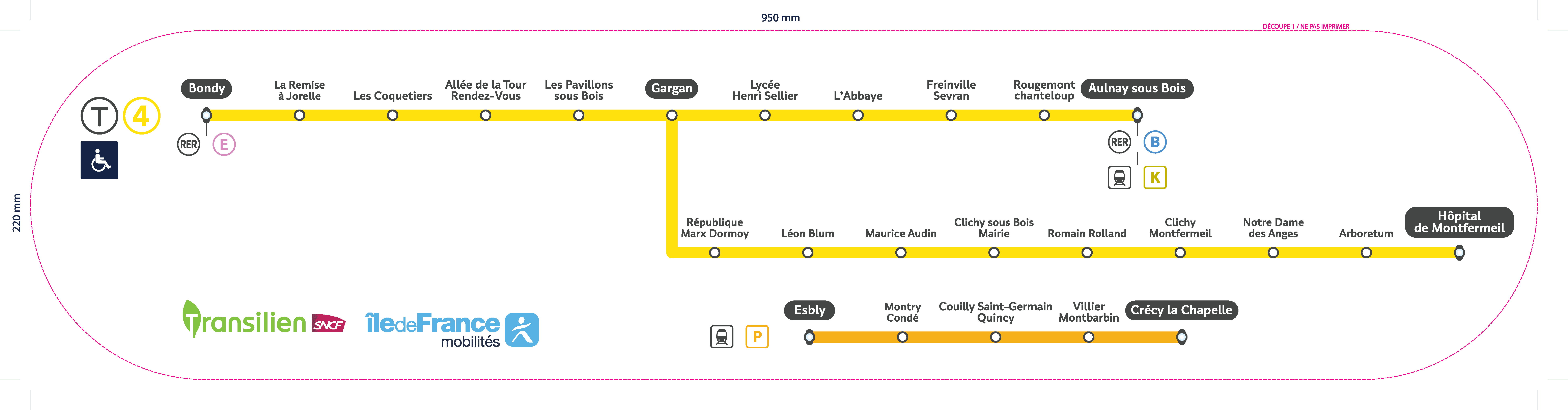 Plan du Tram T4